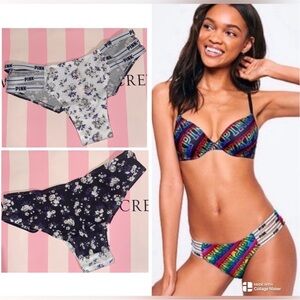 PINK Victoria’s Secret Cotton Strappy Cheekster PINK Cheeky panties pink Panties